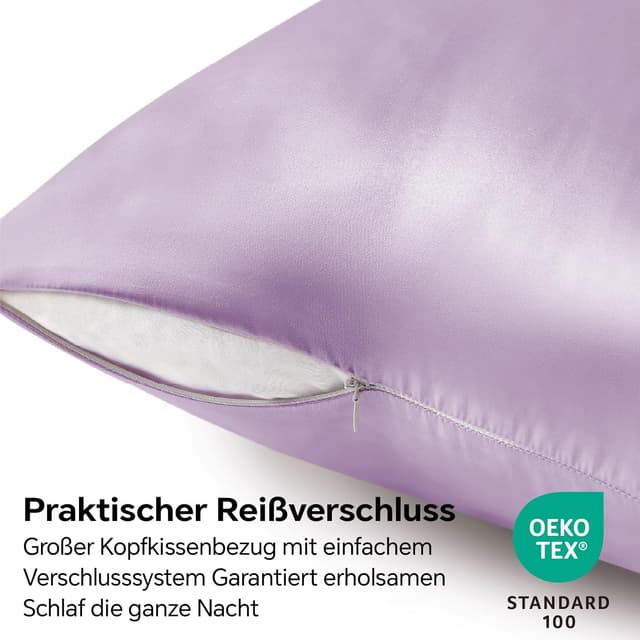 Detalle 2 de BEDELITE Satin Kissenbezug 80 x 80