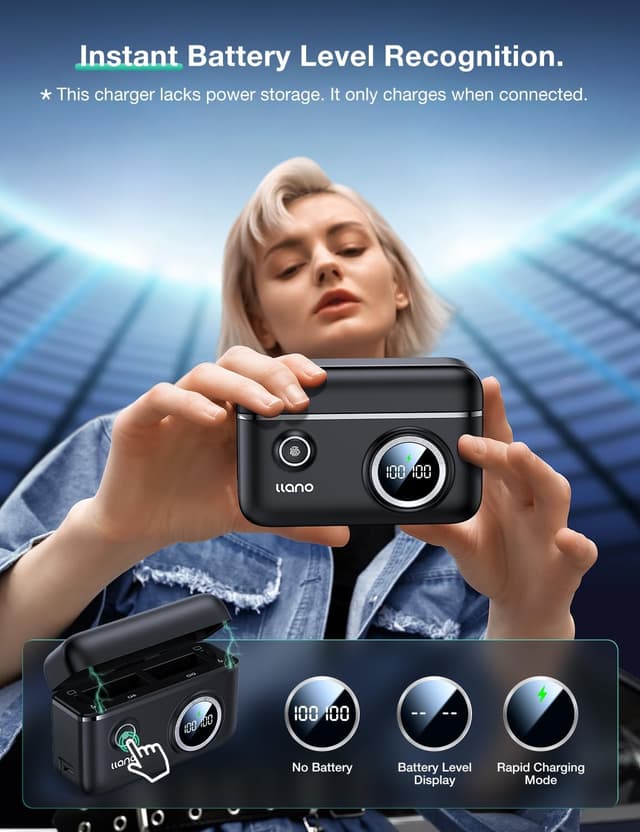 Thumbnail 3 de llano Hero 12 Schnelles Ladegerät 2 Akkus