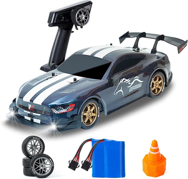 Detalle de BORSTOYPRO RC Drift Car 1:14 4WD Drift RC (2.4Ghz) with Proportional Throttle