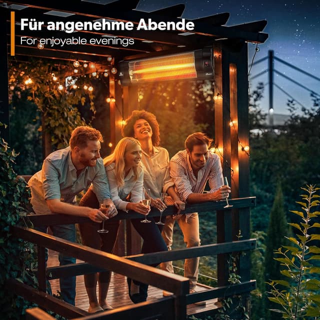Thumbnail 5 de TRESKO Infrarot Heizstrahler 2500W für Terrasse