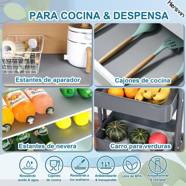 Thumbnail 3 de Hersvin Protector de Cocina 30x300cm, Alfombra EVA Antideslizante 🚫