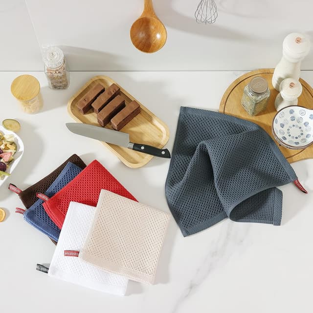 Thumbnail 6 de Moosfor Cotton Kitchen Cleaning Cloths 6 Pack