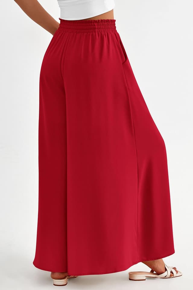 Detalle 2 de PRETTYGARDEN Women’s 2026 Summer High-Waisted Wide Leg Palazzo Pants with Pockets