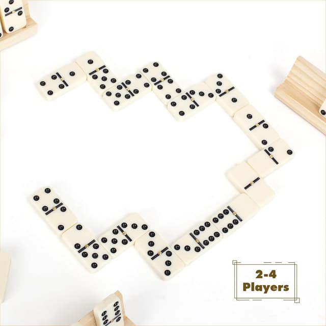 Thumbnail 4 de LOVITERRA Double 6 Dominoes Set 28 tiles 🎲