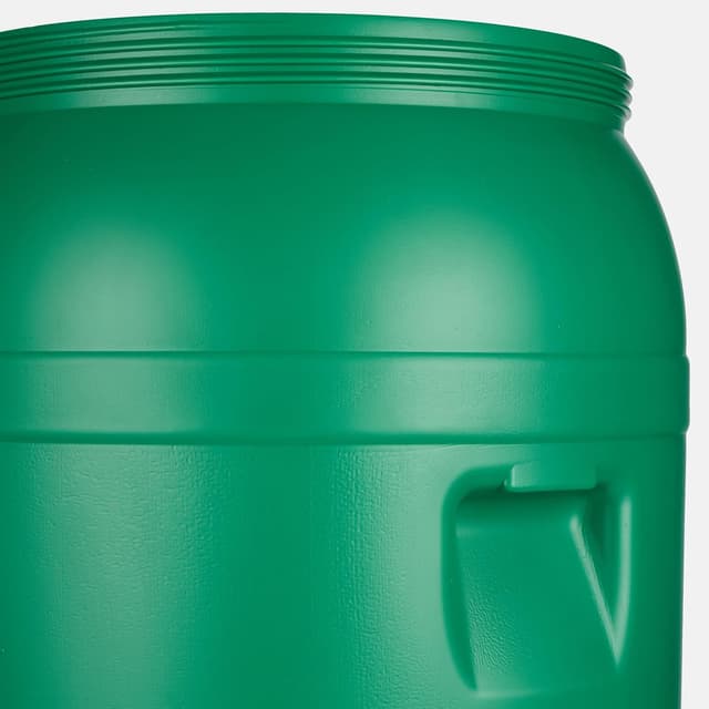 Detalle de Garronda 220-Liter Deckelfass/Weithalsfass aus HDPE (GD-0078), grünes Regenfass für Garten, Futter- und Lebensmittelkontakt