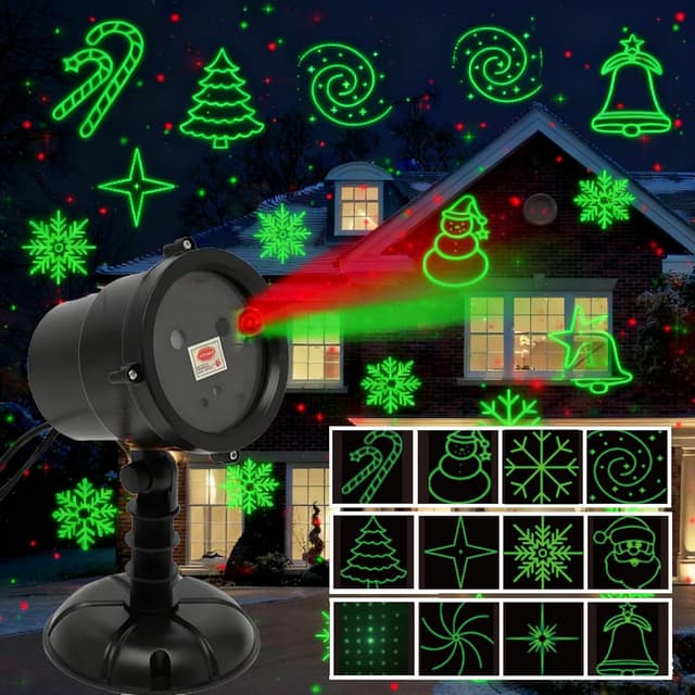 Detalle 1 de Projecteur laser de Noël extérieur 13,2 cm