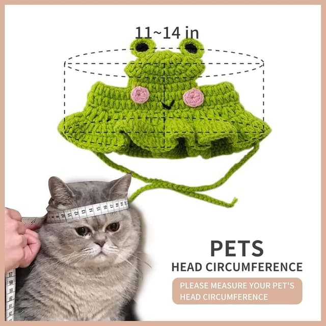 Thumbnail 3 de Ling & Bai Frog Hat for Pets