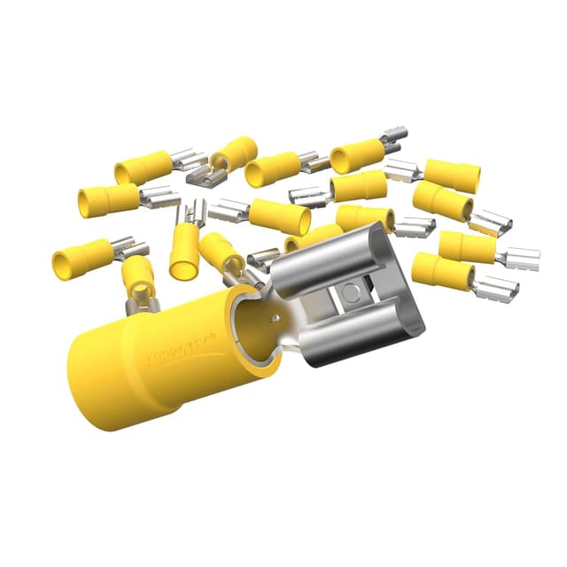 Detalle 2 de AUPROTEC set 50 capicorda connettore femmina rosso 0,5–1,5 mm² in PVC (crimp) 2,8 mm