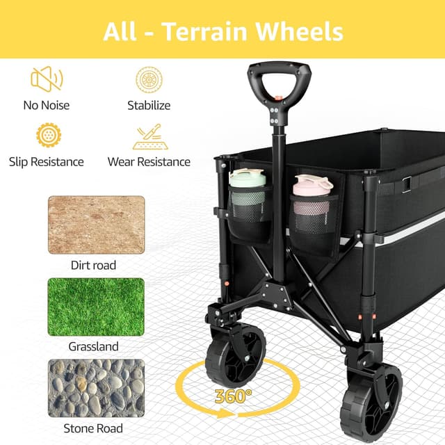 Detalle 2 de ROSONG Collapsible Wagon 120L đź›’