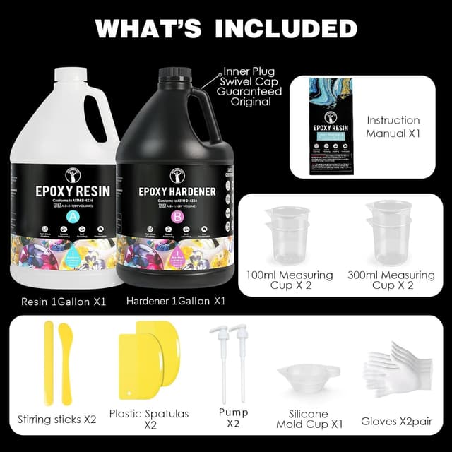 Detalle 2 de ResinAngel deep pour epoxy kit 7.6L