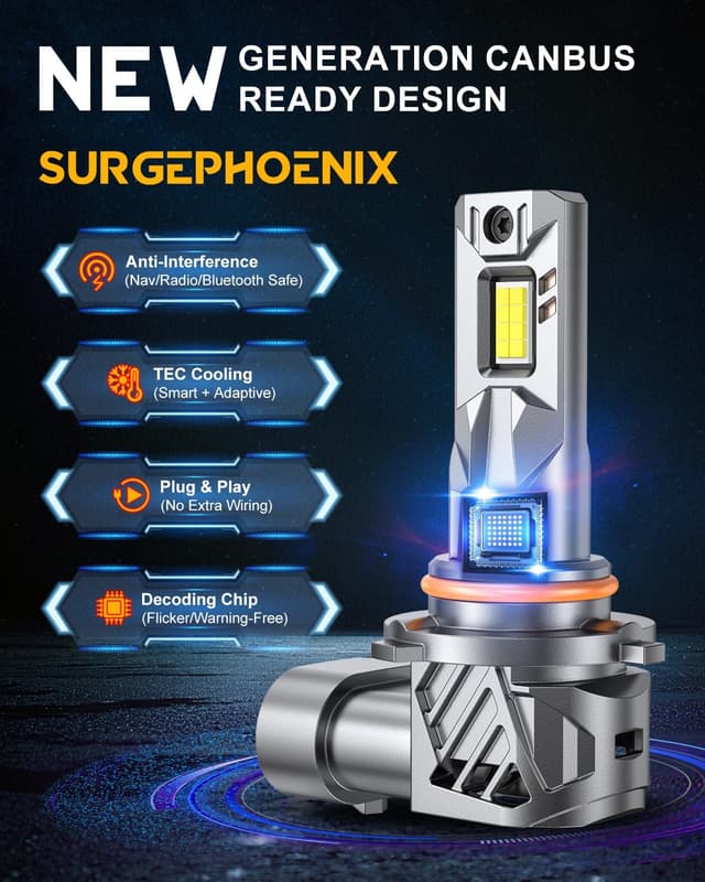 Thumbnail 5 de Surgephoenix 9005/HB3 H11/H8/H9 Light Bulbs Combo