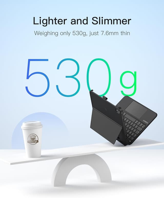 Thumbnail 6 de Inateck AceTouch Case with Keyboard for iPad A16 11th Gen (2025) / iPad 10th Gen (2022) QWERTY