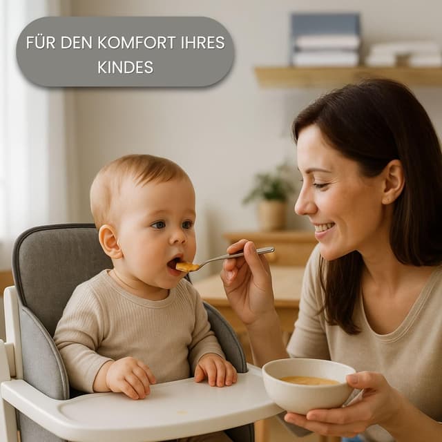 Thumbnail 3 de Housse chaise haute bébé 35x30x17 Gris