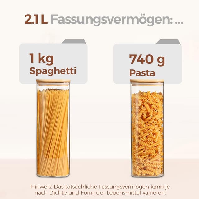 Thumbnail 2 de ComSaf Vorratsgläser 2,1L Set