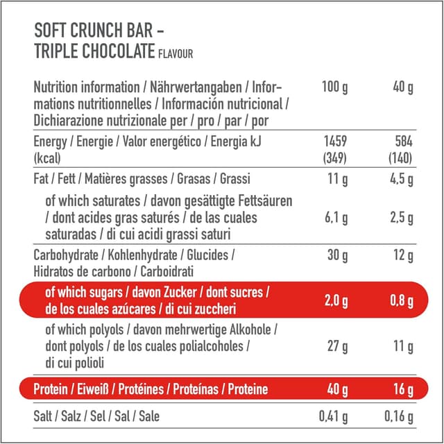 Thumbnail 4 de Premier Protein Bar de Chocolate Triple, 40% Proteínas, 12x40g 🍫