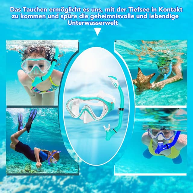 Thumbnail 5 de HH HHAO SPORT Schnorchelset Kinder 180° 🌊