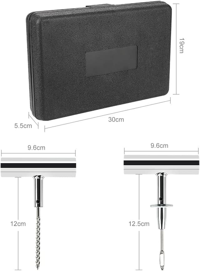 Thumbnail 6 de Reifen Reparatur-Set (120-tlg.) mit Reifendruckmesser – Reifenreparaturset für Auto, Motorrad, LKW & mehr