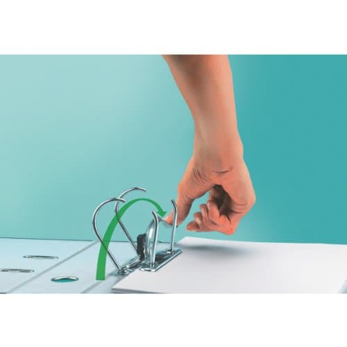 Detalle 2 de LEITZ 11060099 - Archivador Active WOW 180º con cierre goma 📂