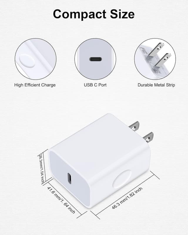 Detalle 2 de iPhone 16e 20W USB‑C Charger Block