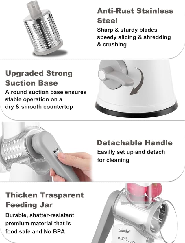 Thumbnail 5 de Geedel Käsereibe 5-fach 🧀