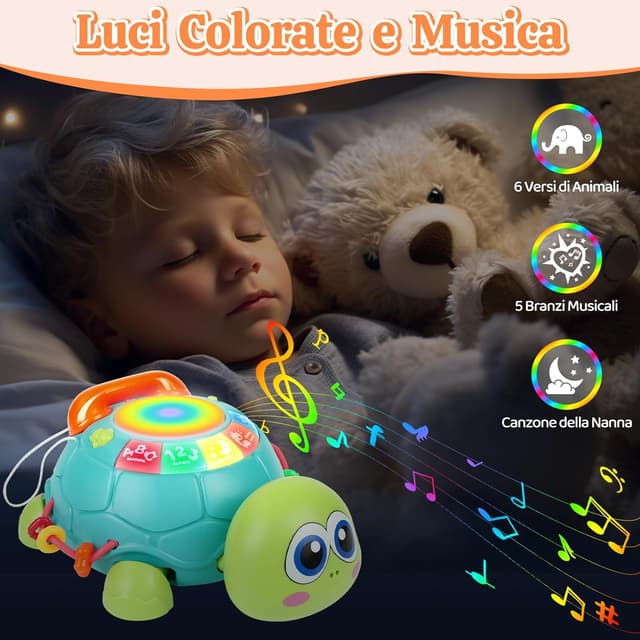 Detalle 2 de Gioco musicale per gattonare neonati 6 mesi