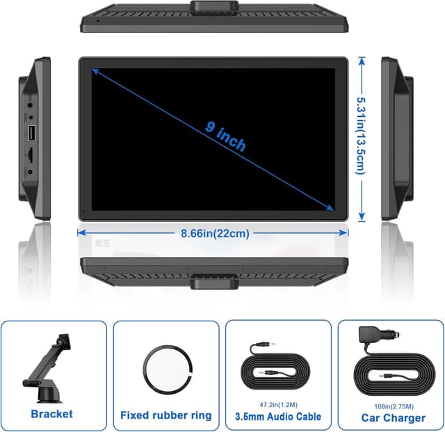 Thumbnail 5 de CarPlay Voiture Écran tactile 9 pouces