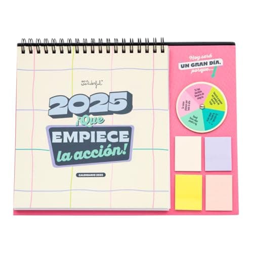 Detalle de Mr. Wonderful Calendario de sobremesa 2025, 2 blocs 🗓