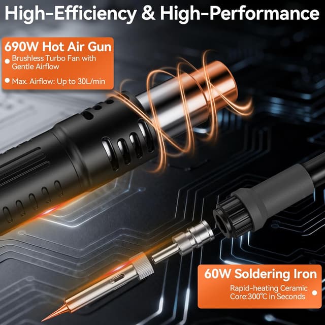 Detalle 1 de Preciva Lötstation 750 W Heißluftlöten