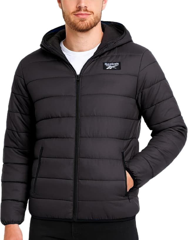Detalle de Reebok Mens Puffer Jacket lightweight insulated coat
