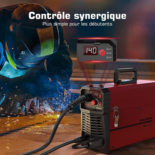 Detalle 2 de ARCCAPTAIN Poste à souder MIG MAG 5 en 1 140 A