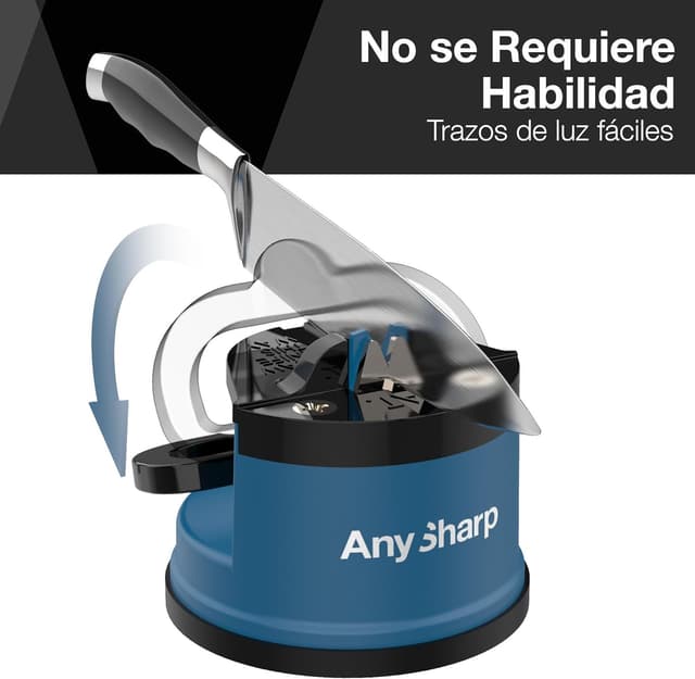 Thumbnail 1 de AnySharp Afilador de Cuchillos ✨ Seguridad sin Manos, Azul