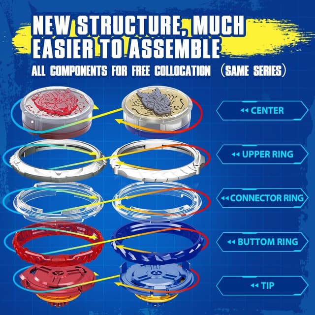 Thumbnail 3 de Infinity Nado Spinning Tops Blazing War Bear