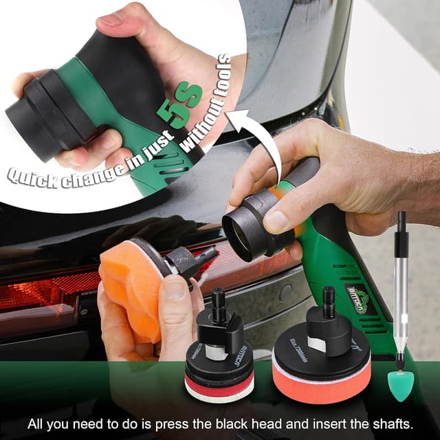 Detalle de BATOCA S5 cordless car polisher 12V