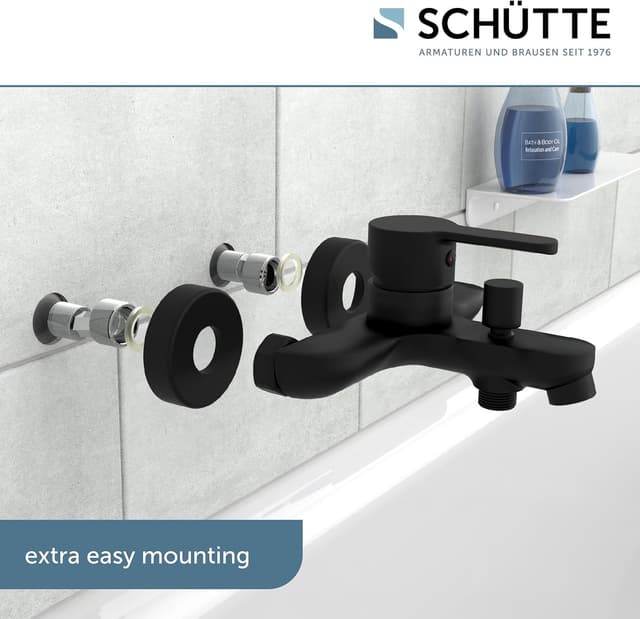 Thumbnail 1 de Schütte 44306 Grifo Mezclador de Baño Denver 🛁 Neg