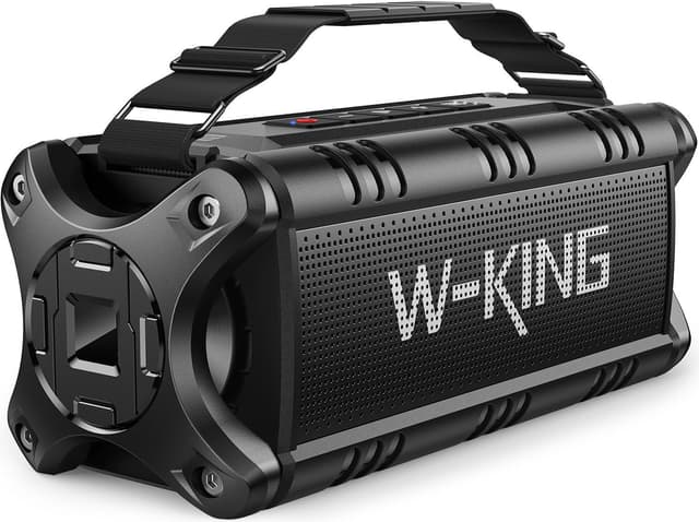 Detalle de W-KING D8 Bluetooth-Lautsprecher (90W Peak) für Outdoor mit IPX6, 40 Std. Akku, AUX, TF & DSP