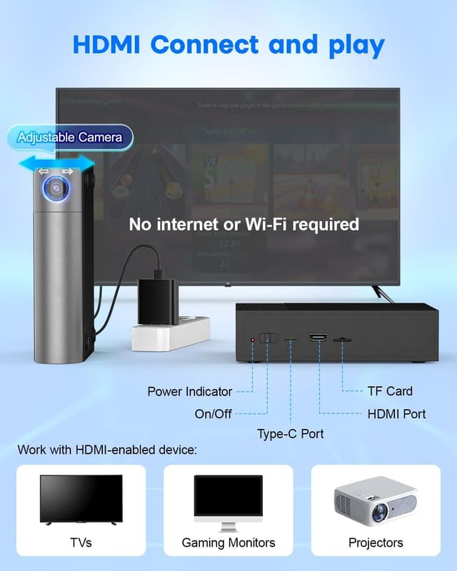 Thumbnail 6 de GREENTREEN AR Motion TV Game Console for Kids