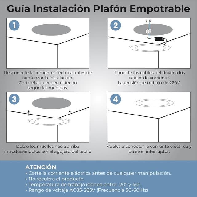 Thumbnail 6 de LED ATOMANT Pack 4x Downlight LED Extraplano Redondo