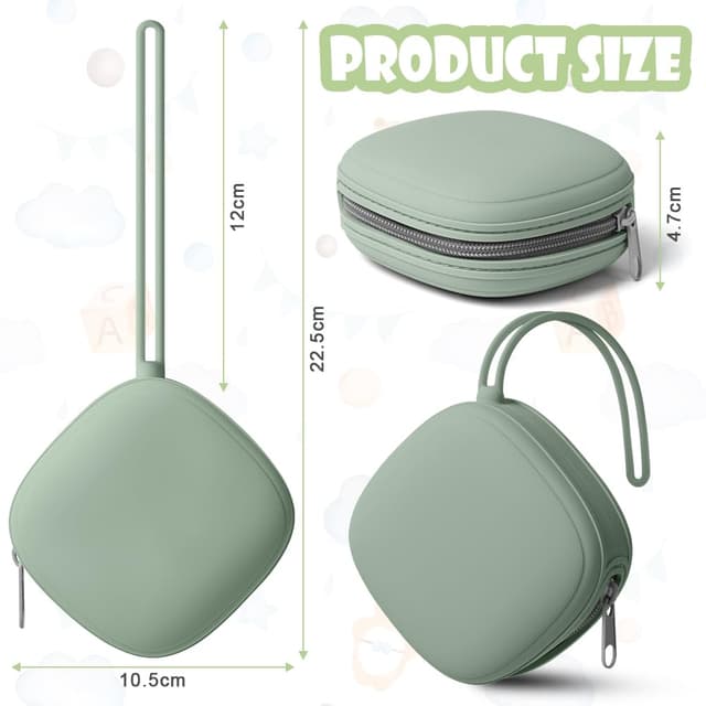 Detalle 2 de Aolso Schnullerbox Grün Quadrat