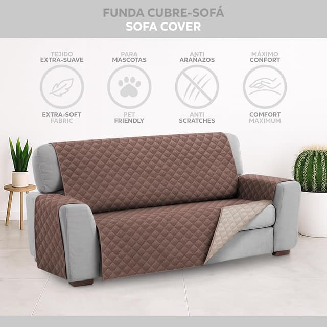 Thumbnail 1 de Textilhome – Funda Malu para Sofá 4 Plazas 🛋️ Resistente y Reversible