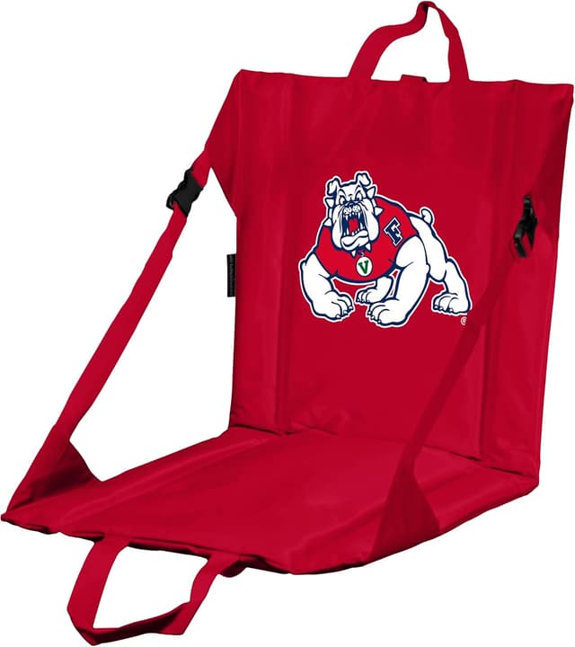Detalle de Logo Brands NCAA Portable Foldable Stadium Seat with Back Support