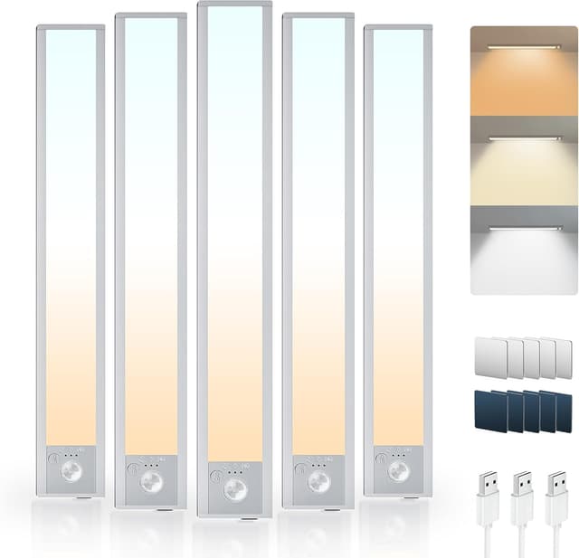 Thumbnail 6 de LROLTEF cabinet kitchen lights motion sensor (dimmable, USB‑C rechargeable) 2‑pack, 40cm