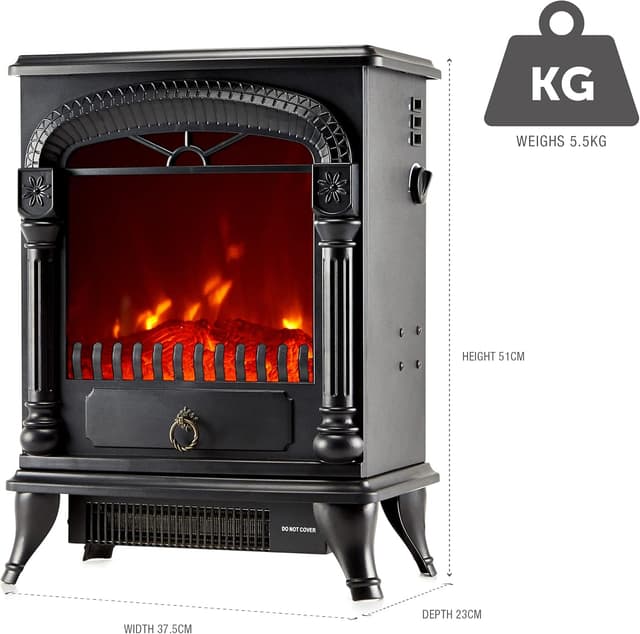 Thumbnail 5 de NETTA Electric Fireplace Stove Heater 1750W