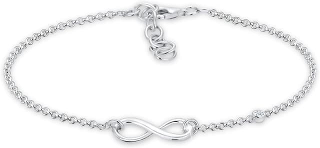 Detalle de Elli Infinity Armband 0,02 Karat Silber 925