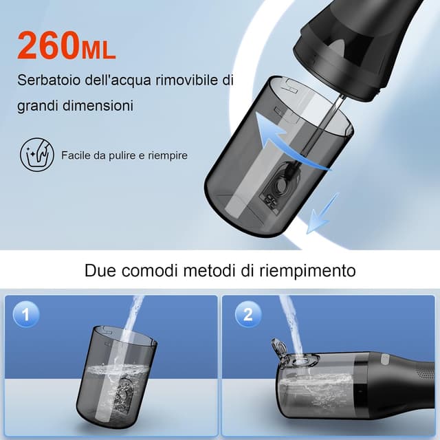 Thumbnail 3 de Idropulsore dentale portatile 2025, 260 ml impermeabile