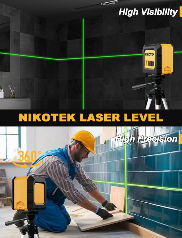 Thumbnail 4 de Nikotek Green Laser Level 1m Beam