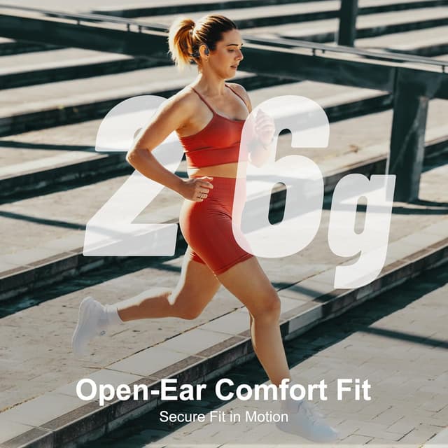 Thumbnail 6 de Nanajorwa Bone Conduction Swimming Headphones with IPX8, 32GB MP3 Player, Bluetooth 6.0 (Black)