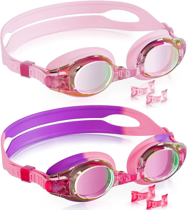 Detalle de Aegend Kids Swim Goggles 2-Pack Age 4-16
