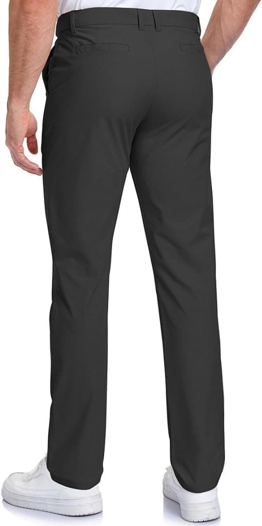 Detalle 2 de SPOSULEI Men’s Golf Pants with Elastic Waist, Quick-Dry Water-Resistant Fabric & 4 Pockets