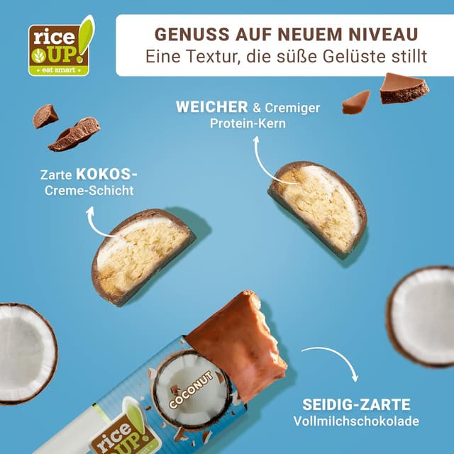 Thumbnail 4 de RiceUP! Vitamin Protein Bar Coconut 30% 🍫
