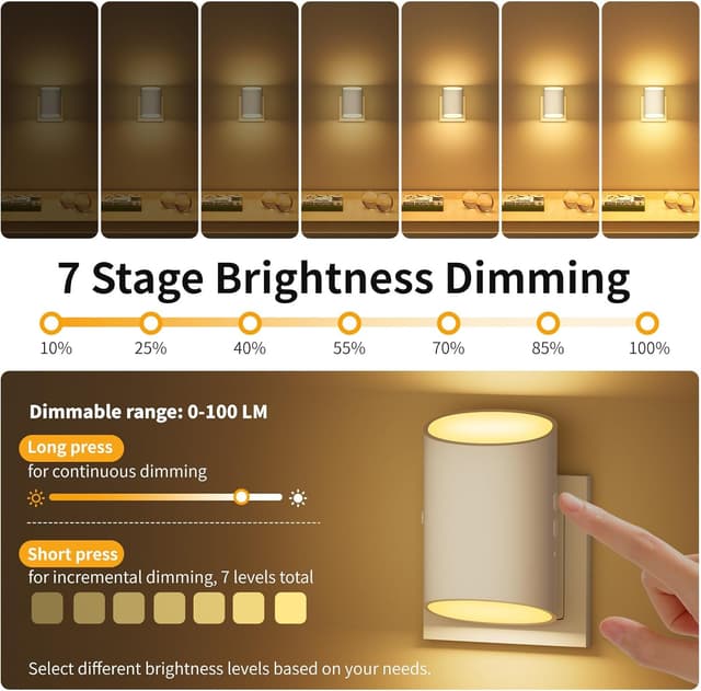 Detalle de Night Light Plug in Wall 100LM 2 Pack